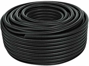 ATSLT12-10 10 Ft 1/2" Split Wire Loom Conduit Polyethylene Tubing Black Color - Picture 1 of 1