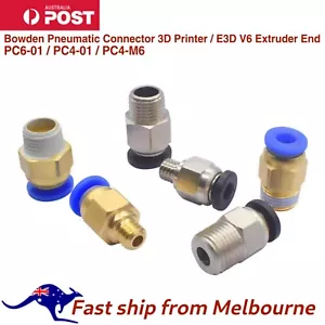 PC4-M6/5/PC4/6-01 Bowden Pneumatic Connector For 3D Printer AU - Picture 1 of 10