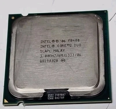 Intel Core 2 Duo E8400 3.00GHz 6MB L3 Cache Socket LGA775 CPU Processor SLAPL - Image 1 of 4