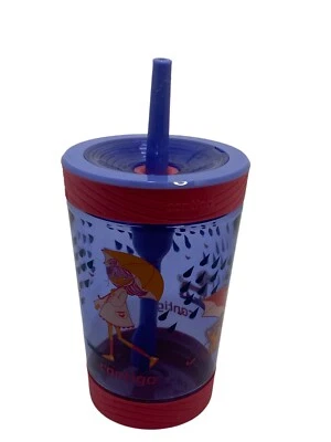 🐞 Vaso con pajita a prueba de derrames Contigo Kids, 14 oz - Lluvia gatos y perros H1 Foto 1 de 4