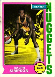RALPH SIMPSON 1974-75 Topps Basketball #219  FREE SHIPPING  B16R1S18P17