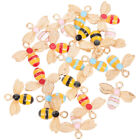  20 Pcs Bee Drip Pendant Honey Party Handmade Necklaces Honeycomb