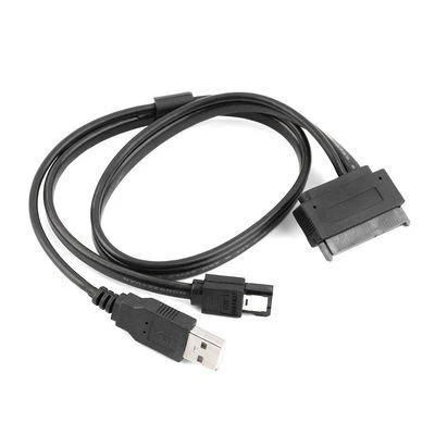 SATA 22-Pin to eSATA Data and USB Powered Converter Adapter for 2.5" HDD/SSD - Image 1 of 4