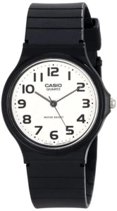 Casio Vintage Uhr MQ-24-7B2 Silikon Schwarz Weiß Klassisch Herren Damen Unisex - Bild 1 von 4