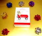Hallmark Christmas Ornament * LITTLE RED "MERRY CHRISTMAS" WAGON * W/ STICKERS 