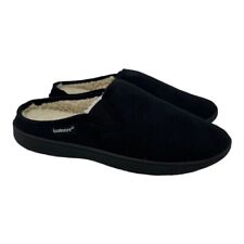 Isotoner Men's Recycled Vincent Hoodback Slippers Black Size XL (11-12)