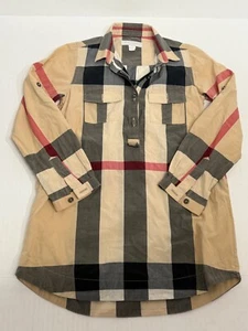 Authentic Burberry Girls’ Shirtdress SZ 4 Y / 104cm with Pockets EUC - Picture 1 of 9