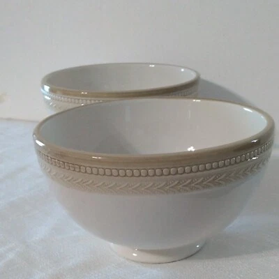 Juego de 2 cuencos de pasta Williams Sonoma beige/marfil  Foto 1 de 4