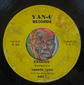 HEAR Lennie Lynn 45 Exodus / Leave Me Along YAN-G soul R&B jazz - Picture 1 of 2