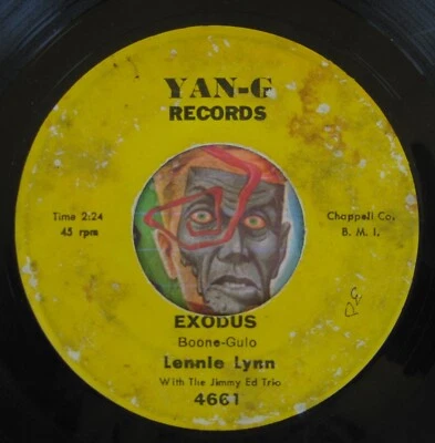 HEAR Lennie Lynn 45 Exodus / Leave Me Along YAN-G soul R&B jazz - Image 1 of 2