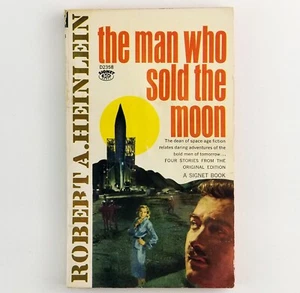 The Man Who Sold the Moon Robert A. Heinlein Vintage Science Fiction PB Book - Imagen 1 de 4