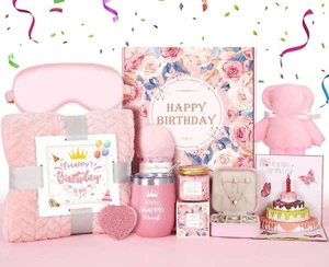 Unique Happy Birthday Gift Basket, Luxury Care Package Gift Box - Picture 1 of 8