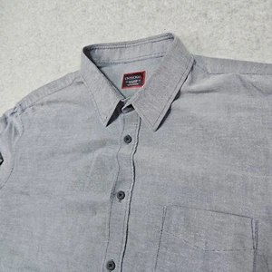 UNTUCKit Shirt Mens 3XL Blue Gray Casual Button Up Preppy Casual Men 100% Cotton - Picture 1 of 9