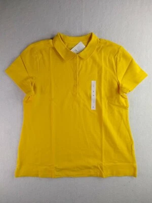 Croft & Barrow - Polo liso manga corta - Mujer - Grande - Amarillo Foto 1 de 4