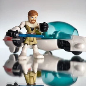 Bicicleta Star Wars Playskool Heroes Obi-Wan Kenobi y Freeco 2011 Hasbro Clone Wars - Imagen 1 de 14