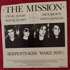 The Mission 7 Inch Vinyl Single - Serpents Kiss. - Foto 1 di 4