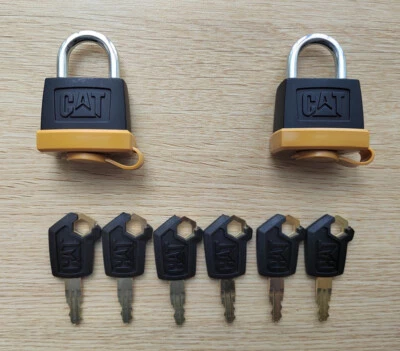 246-2641 5P8501 5P8500 SECURITY PADLOCKS for CATERPILLAR CAT 2 locks & 6keys - Image 1 of 4