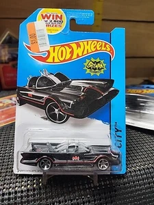 2014 Hot Wheels HW City Serie TV BATMOBILE BATMAN 75° ANNIVERSARIO Nero 1:64 - Foto 1 di 4