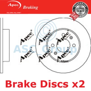2x Discos De Freno Sólidos Apec De 262mm Calidad OE Reemplazo (Par) DSK741 - Imagen 1 de 1
