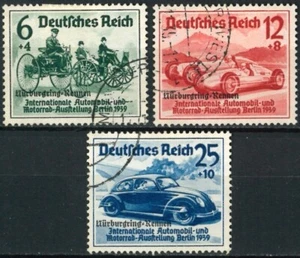 GERMANY 1939 Automobile Exhibition in Berlin - Overprinted "Nürburgring-Rennen" - Picture 1 of 2