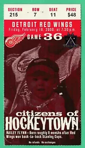 2-18-2000 Kings at Red Wings NHL Hockey Ticket Stub Yzerman Robitaille Goals - Picture 1 of 1