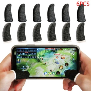 6Pcs Mobile Game Sweat-proof Fingers Gloves Touch Screen Thumbs Finger Sle.GC - Picture 1 of 14
