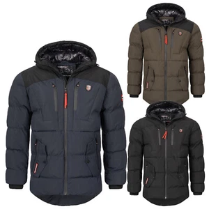 Herren Jacke Winterjacke Geo Norway Steppjacke Warm mit Kapuze H-331 S-3XL NEU - Bild 1 von 13