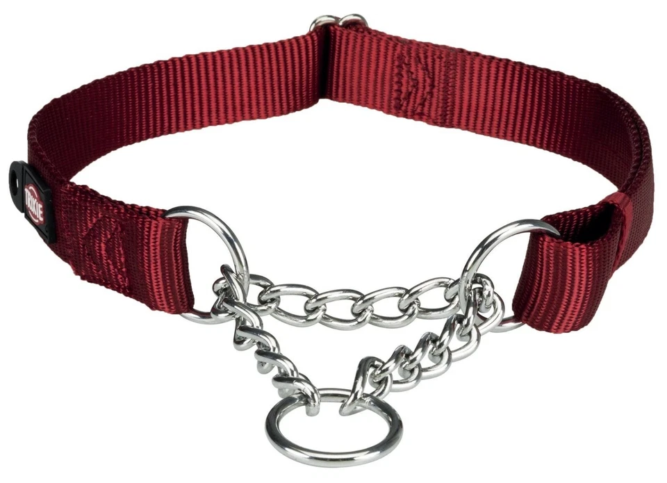 Collar de Entrenamiento Perro Medio Cuadros, Rojo Borgoña L-XL 45-70cm Ajustable Foto 1 de 1
