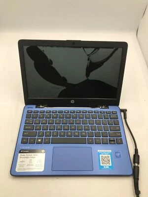 HP Stream 11 11" Laptop Intel Celeron N 32Gb SSD 4Gb RAM-BAD DISPLAY  - MZ - Image 1 of 4