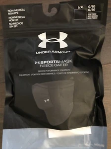 UA Under Armour Sportsmask Fleece Gaiter Unisex Black Charcoal L/XL NWT MSRP $40 - Picture 1 of 9