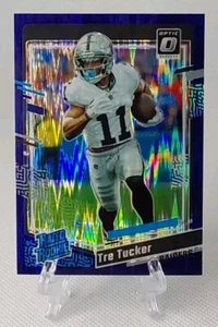 π2023 donruss ottica TRE TUCKER (rookie/viola shock prizm) #261π *Raiders* - Foto 1 di 2