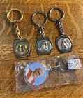 Lot Of 4 Religious Themed Keychains One With Photo Roma
