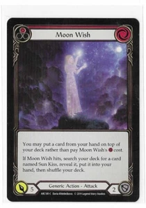 Flesh and Blood FAB 1st Ed Arcane Rising Moon Wish Non Foil ARC185 C Red - Picture 1 of 2