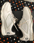 FootJoy Junior Sz 5 Spike Golf Shoes 45027 White/Silver EXC with Box