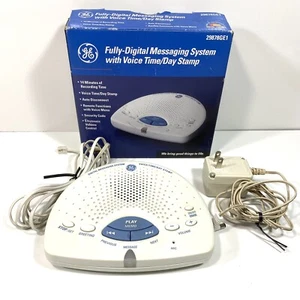 GE Digital Messaging System Voice/Time/Day Stamp 29878GE1-B Tested & Works - Picture 1 of 7