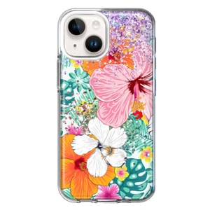 For Apple iPhone 14 Shockproof Case Hawaiian Vibes Flowers Floral - Picture 1 of 6