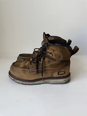 Botas de trabalho Ariat vergalhão biqueira composta 10053717 femininas tamanho 8.5 marrom impermeável - Imagem 1 de 4