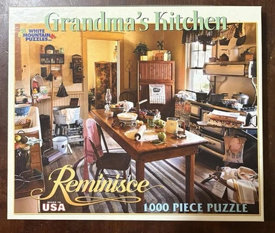 Rompecabezas de 1000 piezas White Mountain Reminisce "Grandmas Kitchen" - Completo Foto 1 de 3