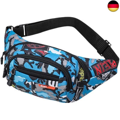 RMEET Gürteltasche,Camo Wasserdicht Bauchtasche Camouflage Hüfttasche Nylon G