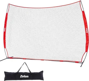 ZELUS Collapsible Barricade Backstop Net 12x9 ft, for Lacrosse, black - Picture 1 of 12