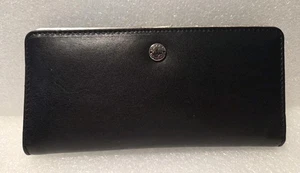 New Osprey London Leather Bifold Wallet Black & Metallic Womans Clutch Card Case - Picture 1 of 10