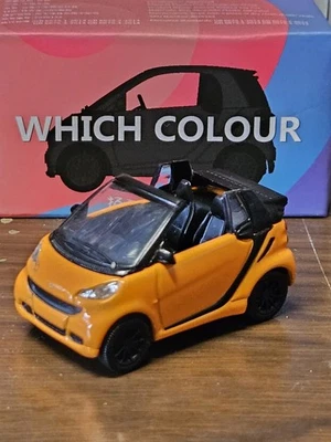 # 1/64 XCARTOYS - SMART FORTWO CABRIO ARANCIONE MIB by BATTAX # - Immagine 1 di 3