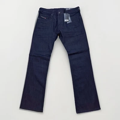 Jeans Diesel Para Hombres Zatiny Slim Bootcut Talla 36x32 Azul Oscuro Enjuague RB060 Foto 1 de 4