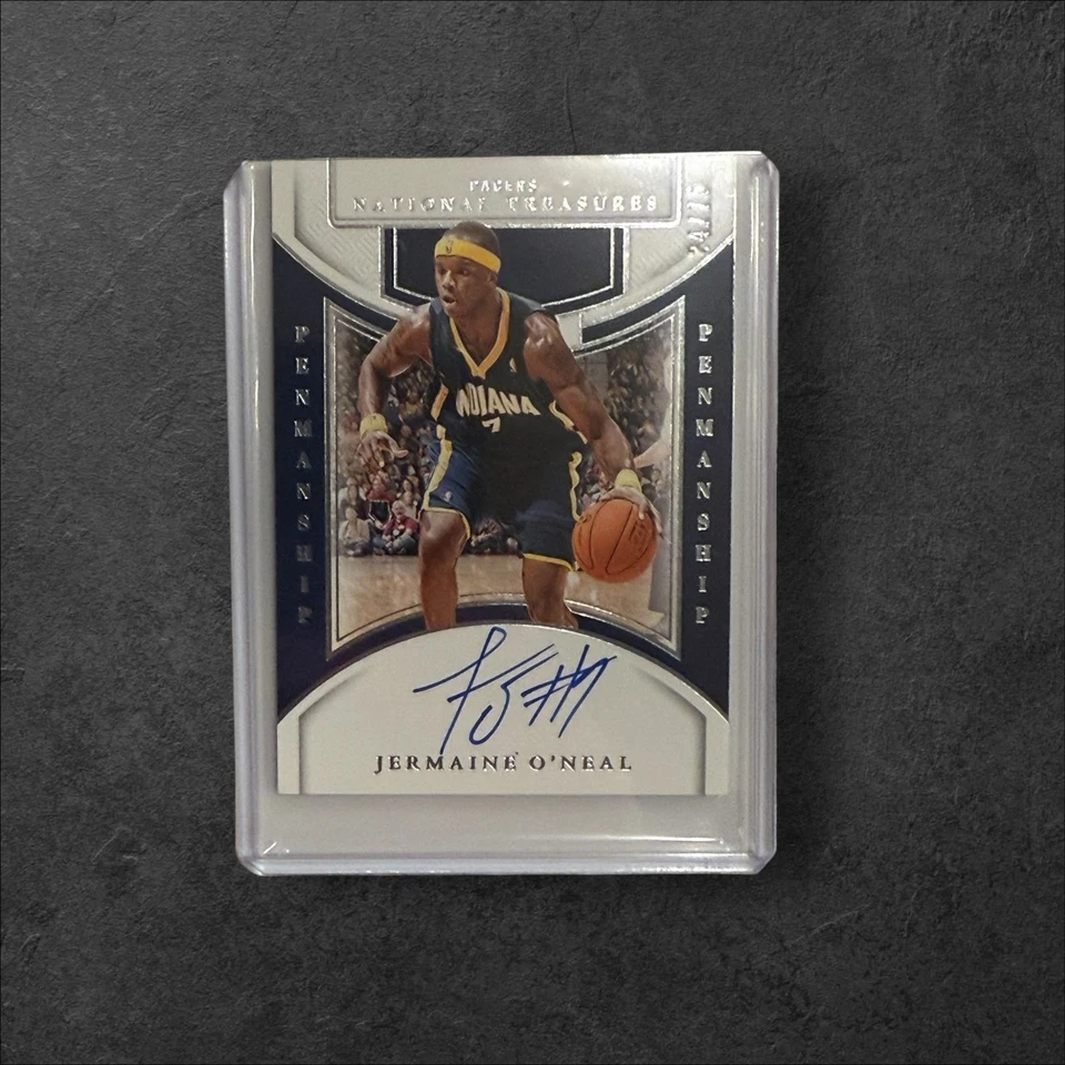 2024-2025 National Treasures Jermaine O'Neal Penmanship Auto /75 - Image 1 of 1