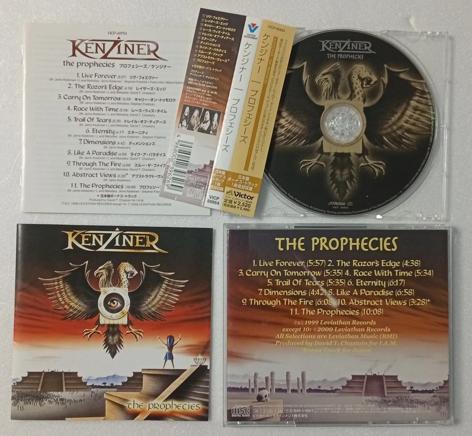 KENZINER - The Prophecies - 2000 JAPAN OBI + B/T ** FIREWIND , VIRTUOCITY Foto 1 de 1