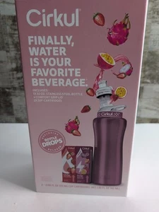 Cirkul Rose Gold Bottle Starter Kit - 2 Flavor Cartridges - Picture 1 of 10