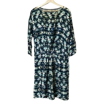 Auténtico ZUCCA - Vestido multi verde blanco para mujer Foto 1 de 4