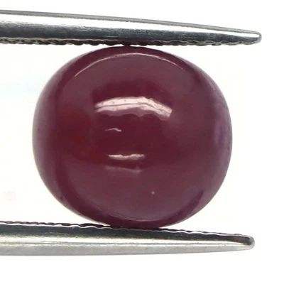 8.62 CT. Heated Red Ruby Madagascar Oval Cabochon 9 x 10 MM. - Image 1 of 4