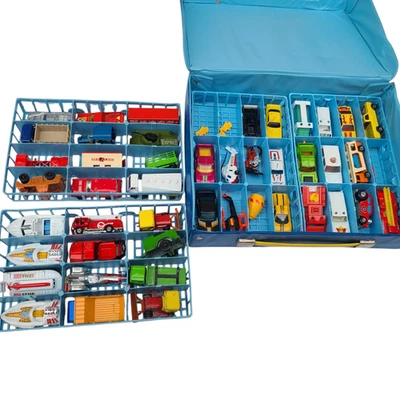 Lote Colección Coches y Estuche Lesney Matchbox Años 70 Vintage Foto 1 de 4
