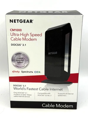 NETGEAR CM1000 DOCSIS 1000Mbps Cable Modem CM1000-1AZNAS - OPEN BOX!!! - Image 1 of 4
